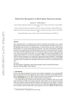 Robust Face Recognition via Block Sparse Bayesian Learning
