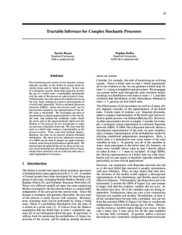 Tractable Inference for Complex Stochastic Processes