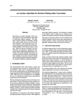 An Anytime Algorithm for Decision Making under Uncertainty