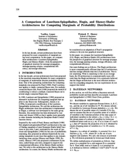 A Comparison of Lauritzen-Spiegelhalter, Hugin, and Shenoy-Shafer
  Architectures for Computing Marginals of Probability Distributions