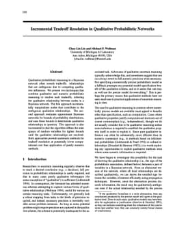 Incremental Tradeoff Resolution in Qualitative Probabilistic Networks