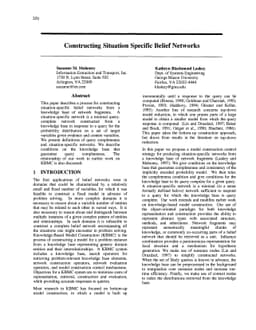 Constructing Situation Specific Belief Networks