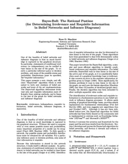 Bayes-Ball: The Rational Pastime (for Determining Irrelevance and
  Requisite Information in Belief Networks and Influence Diagrams)