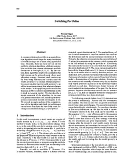 Switching Portfolios