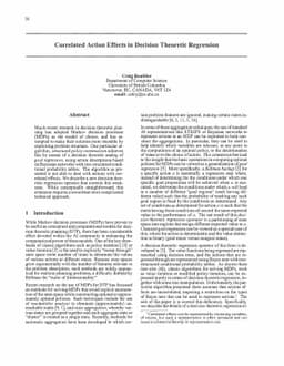 Correlated Action Effects in Decision Theoretic Regression