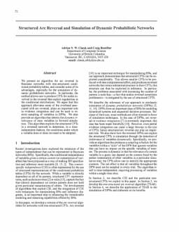 Structured Arc Reversal and Simulation of Dynamic Probabilistic Networks