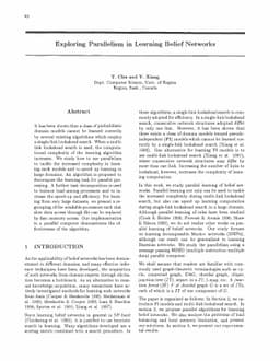 Exploring Parallelism in Learning Belief Networks