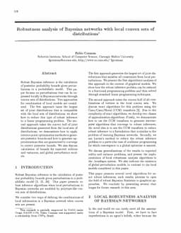 Robustness Analysis of Bayesian Networks with Local Convex Sets of
  Distributions