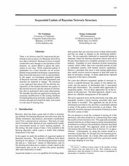 Sequential Update of Bayesian Network Structure