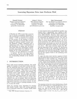 Learning Bayesian Nets that Perform Well