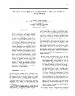 Problem-Focused Incremental Elicitation of Multi-Attribute Utility
  Models