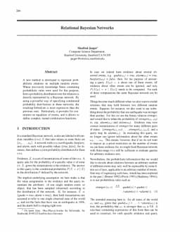 Relational Bayesian Networks