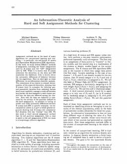 An Information-Theoretic Analysis of Hard and Soft Assignment Methods
  for Clustering