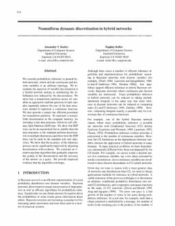 Nonuniform Dynamic Discretization in Hybrid Networks