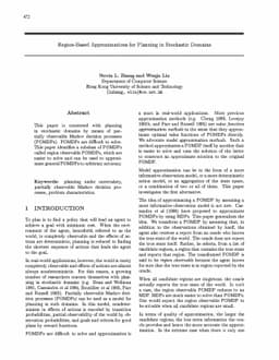 Region-Based Approximations for Planning in Stochastic Domains