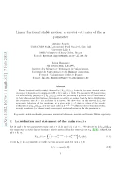 Linear fractional stable motion: a wavelet estimator of the $\al$
  parameter