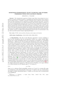 Dimension-Independent MCMC Sampling for Inverse Problems with
  Non-Gaussian Priors