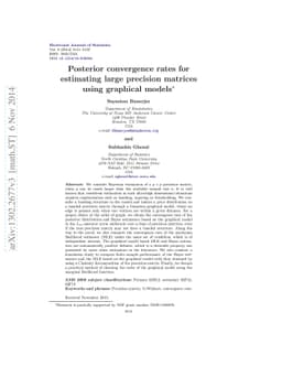 Posterior convergence rates for estimating large precision matrices
  using graphical models