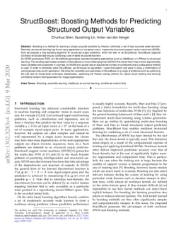 StructBoost: Boosting Methods for Predicting Structured Output Variables