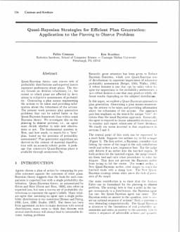 Quasi-Bayesian Strategies for Efficient Plan Generation: Application to
  the Planning to Observe Problem