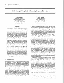 On the Sample Complexity of Learning Bayesian Networks