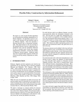Flexible Policy Construction by Information Refinement