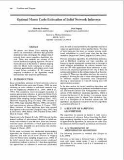Optimal Monte Carlo Estimation of Belief Network Inference