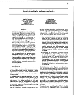 Graphical Models for Preference and Utility