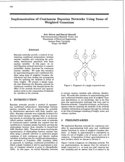 Implementation of Continuous Bayesian Networks Using Sums of Weighted
  Gaussians