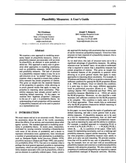 Plausibility Measures: A User's Guide