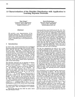 A Characterization of the Dirichlet Distribution with Application to
  Learning Bayesian Networks