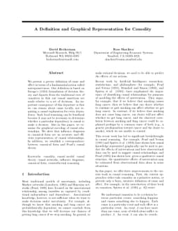 A Definition and Graphical Representation for Causality