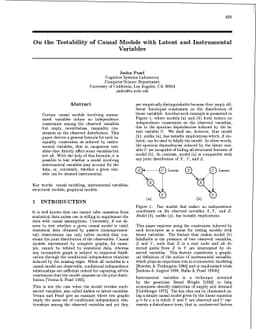 On the Testability of Causal Models with Latent and Instrumental
  Variables