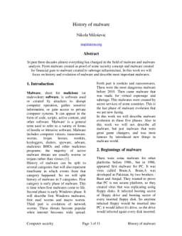 History of malware