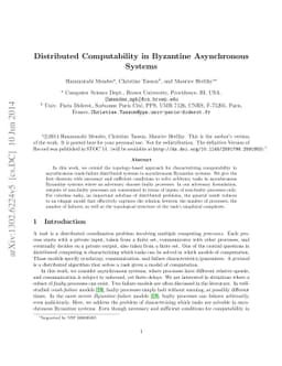Distributed Computability in Byzantine Asynchronous Systems