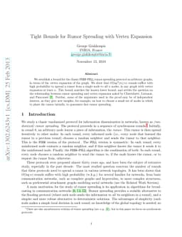 Tight Bounds for Rumor Spreading with Vertex Expansion