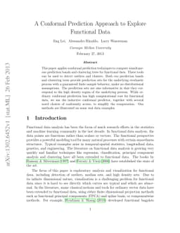 A Conformal Prediction Approach to Explore Functional Data