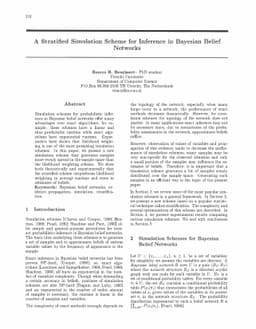 A Stratified Simulation Scheme for Inference in Bayesian Belief Networks