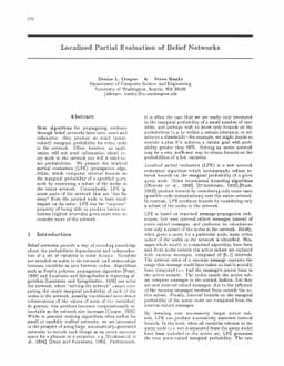 Localized Partial Evaluation of Belief Networks