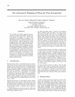 The Automated Mapping of Plans for Plan Recognition