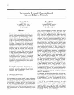 Incremental Dynamic Construction of Layered Polytree Networks
