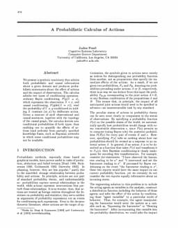 A Probabilistic Calculus of Actions