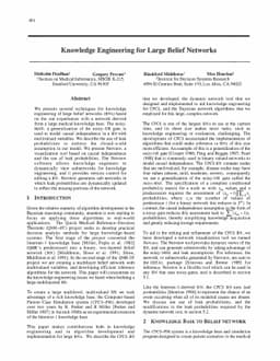 Knowledge Engineering for Large Belief Networks