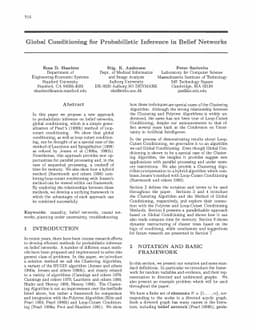 Global Conditioning for Probabilistic Inference in Belief Networks