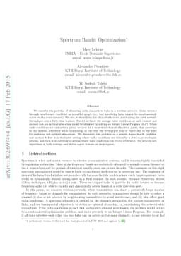 Spectrum Bandit Optimization