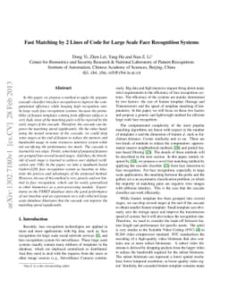 Fast Matching by 2 Lines of Code for Large Scale Face Recognition
  Systems