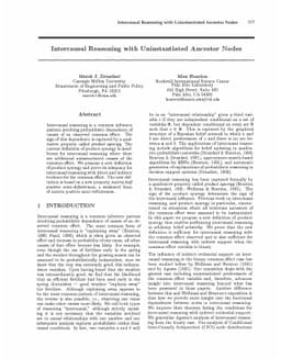 Intercausal Reasoning with Uninstantiated Ancestor Nodes