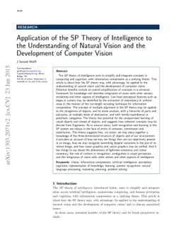 Application of the SP theory of intelligence to the understanding of
  natural vision and the development of computer vision