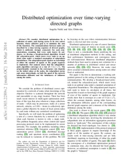 Distributed optimization over time-varying directed graphs