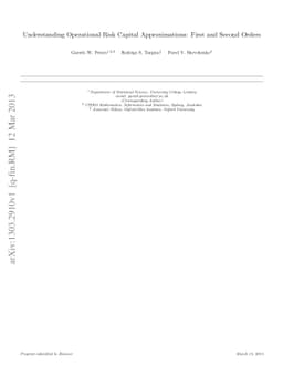 Understanding Operational Risk Capital Approximations: First and Second
  Orders